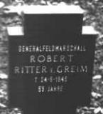 Надгробный крест на могиле Роберта Риттера фон Грайма